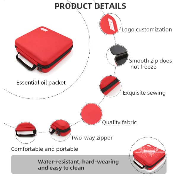 30- Grid Essential Oil Bag Doterra Sub Bottle Box 2 15ML Handheld ISO9001 ROHS