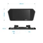 7 inch TFT LCD Reverse rear view mirror for car with reversing camera