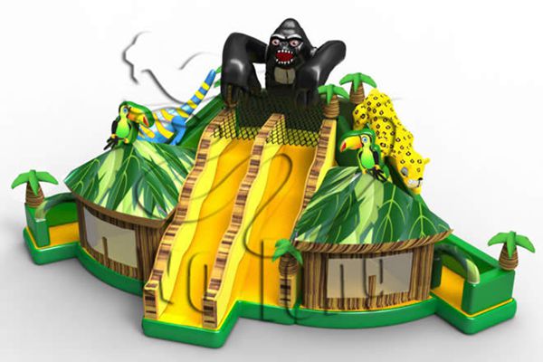 pvc inflatable bouncy castle slide