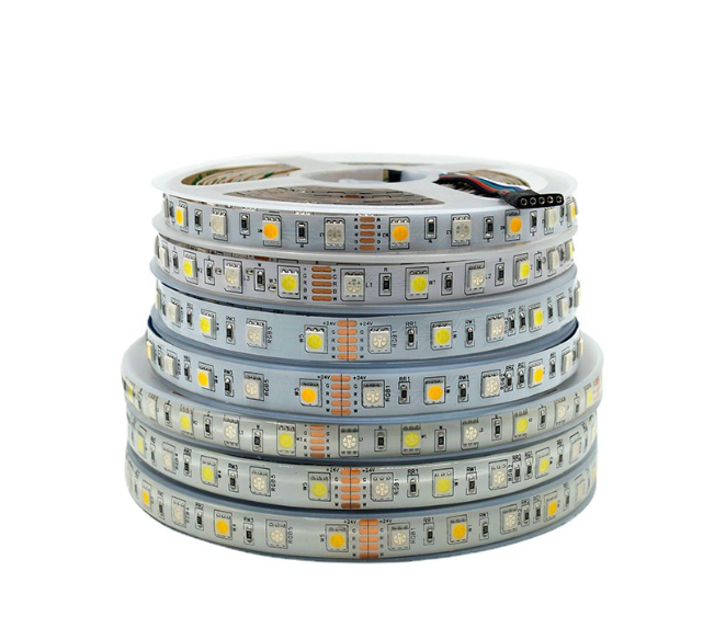 Colour Changing RGBW 4 In 1 LED Strip , 12v 5050 RGB LED Strip 60leds/M