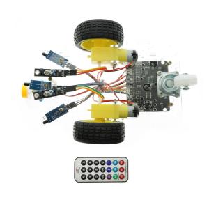 Quality 7V-12V Arduino Car Robot Kit Line Tracking Fire Fighting Infrared Remote Control wholesale