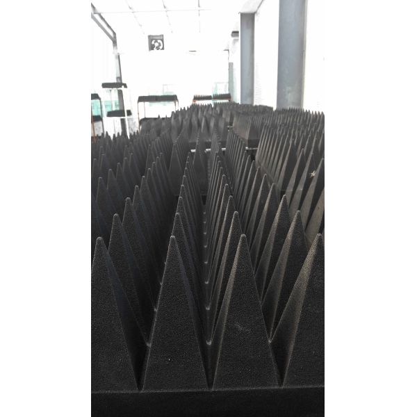 Microwave RF absorber grey with black tips