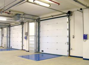 China Stainless Steel Insulated Sectional Overhead Door Fire Station With Powder Coated IP 54 on sale