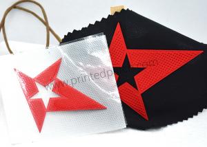 Quality Heat Press 2D 3D Iron On Adhesive Patches Red Hollow Star Shape wholesale