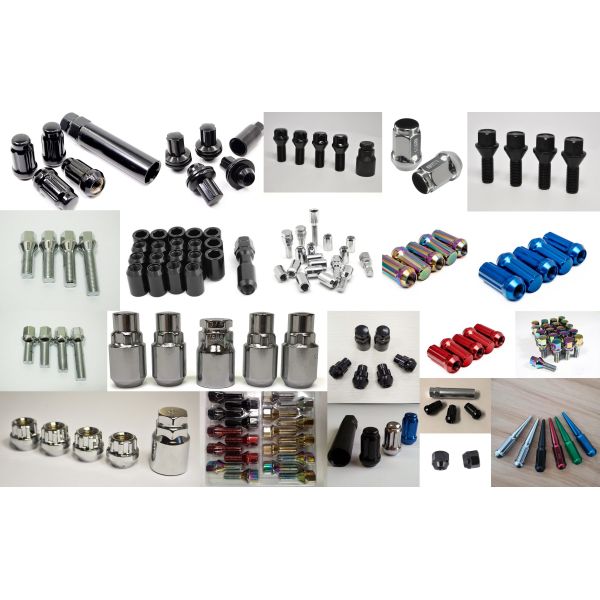 M14 X 1.5 Black Alloy Wheel Nuts Wheel Lug Nuts With Socket Key 10.9 Grade