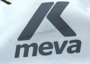 Quality Flat Printing Sliver Reflective Heat Transfer Clothing Labels For Peaked Cap wholesale