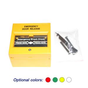 Quality Glass break exit button Emergency Exit Button Fireproof Break Glass Release Button Rfid Switch Push Exit,min:1pcs wholesale