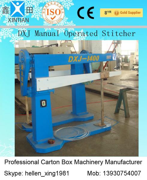 Cheap Industrial Corrugated Carton Stapler Machine / Carton Box Stapler Stitching for sale