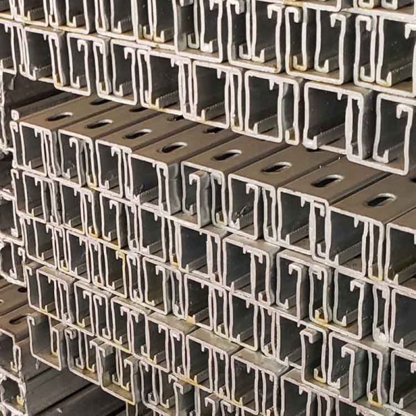 Corrosion Resistant Lightweight Aluminum Slotted Channel Extrusion Anodized