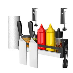 Quality BBQ Accessories Storage Bracket for Blackstone Griddles 28/36 with a Magnetic Tool Holder & Paper Towel Holder & 4 J-Hooks wholesale