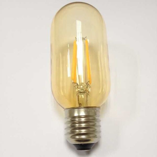 gold tinted T14/T45 filament LED bulb lights E26/E27 4Watt dimmable UL ETL