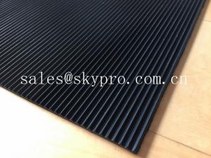 Quality Recycled Odorless corrugated rubber matting 3mm thick min. Oil resistance wholesale
