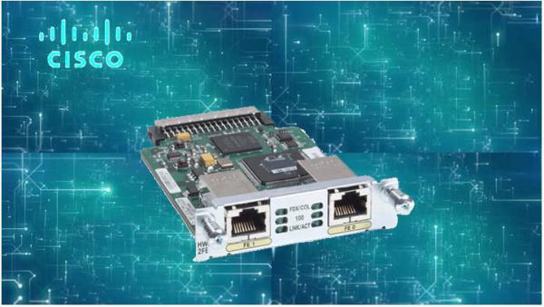 Cheap HWIC-2FE Network Interface Module Data Link Protocol 10Mb LAN / 100Mb LAN for sale