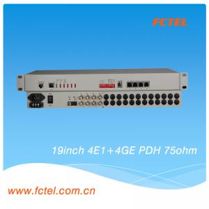 China SNMP ,4E1+4GE with Fiber 1+1,  and  2RS232/422/485 PDH Fiber Optical Multiplexer on sale