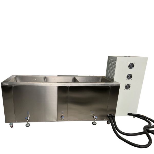 Fully Automatic Ultrasonic Cleaning Machine Industrial Motor Shell Double Groove 135l