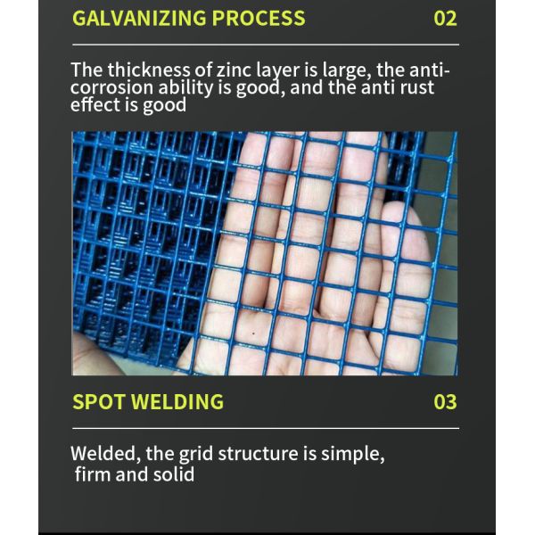 Large Stock Silver Galvanized Mesh Welded PVC Wire Mesh for Sturdy Construction