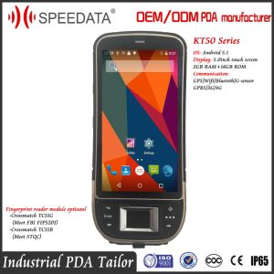 Portable Industrial Android Barcode Scanners Handheld Fingerprint Scanner