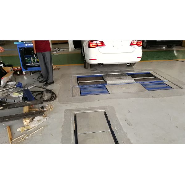 AA4C 4 in1 vehicle test line automotive inspection line brake side slip axle load suspension tester