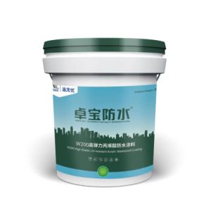 Quality W200 High Elastic UV Resistant Acrylic Waterproofing Coating wholesale