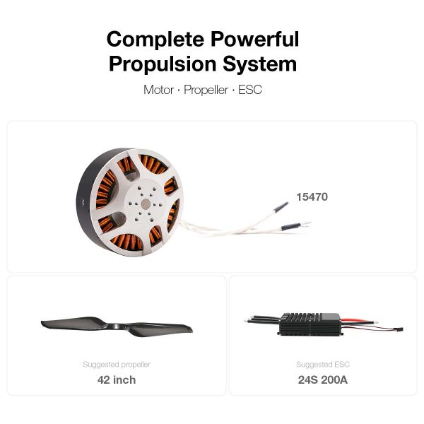 15470 Paramotor Motor With High Thrust For Long Endurance Paragliding Flights