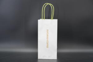 China OEM Takeout Kraft Paper Bags With Twisted Handles Single Cup Paper Bag on sale