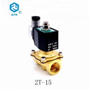 Quality Stainless Steel Low Price Brass 1/2 inch 220V AC Lpg Natural Gas Solenoid Valve wholesale