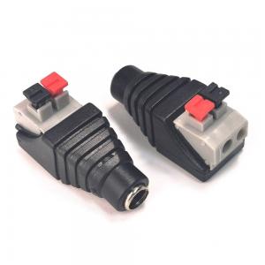 Quality 2.1mm x 5.5mm DC female terminal block with push down connection wholesale
