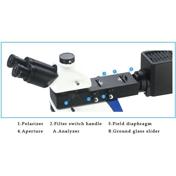 Upright Digital Optical Metallurgical Microscope With Camera Trinocular