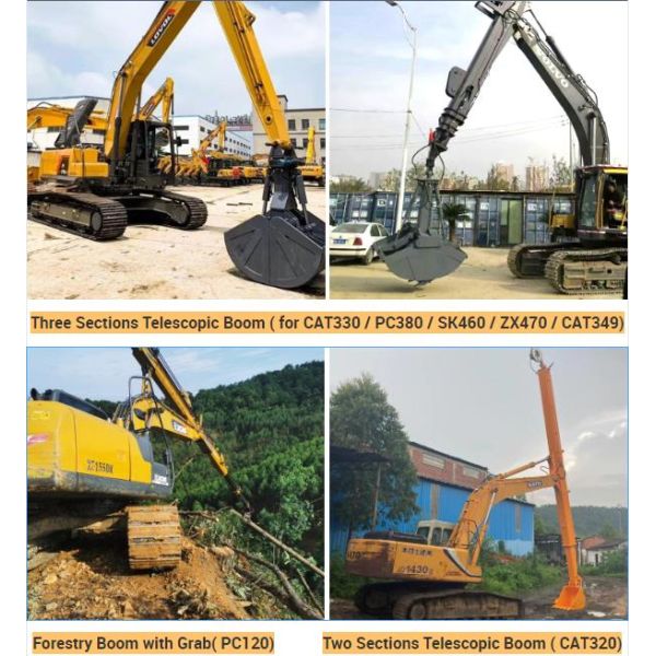 High Quality 20-Meter Three -Section Telescopic Arm with Clamshell Bucket for Sale