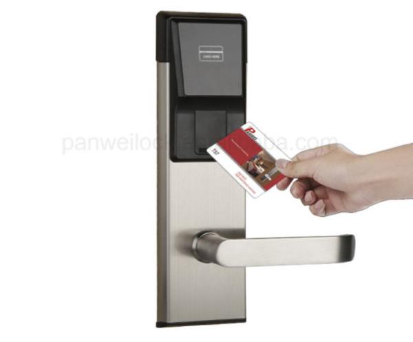 Cheap RFID M1 Card Open Key Card Hotel Lock With Free System Manage Titanium alloy for sale