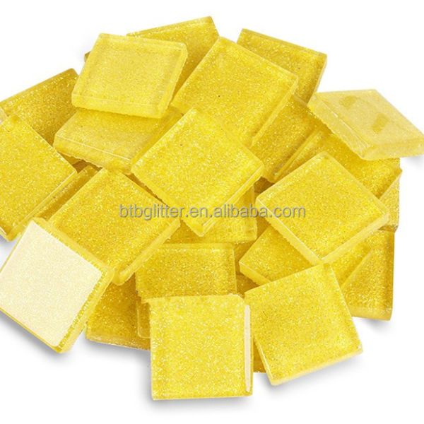 Colorful Pink Flatback Mini Glitter Resin Heart for Craft Kids Gift