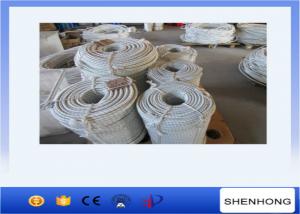 China Raw White 16mm Double Braided Nylon Rope to Pull During Tower Eerection on sale