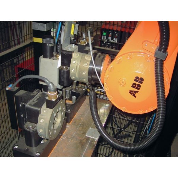 Robot to Weld Retaining Pins on High Voltage Installations