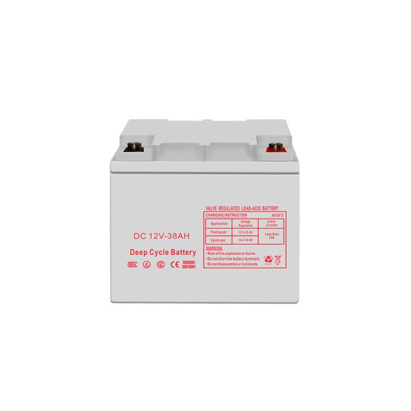 38AH 12V Deep Cycle Solar Battery , Small Deep Cycle Marine Battery