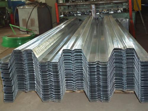 Full Automatic Floor Deck Roll Forming Machine , Steel Sheet Forming Machine