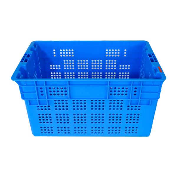 Cheap Customized Logo Mesh PP Crate for Stacking and Nesting Agricultural Vented Mesh Box for sale
