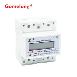 Large-Scale Integrated Circuits Single Phase Din Rail Watt Hour Meter With LCD Display