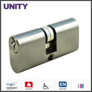 Quality Commercial Door Lock Cylinder Split Cam Satin Nickekl Keyed Alike wholesale