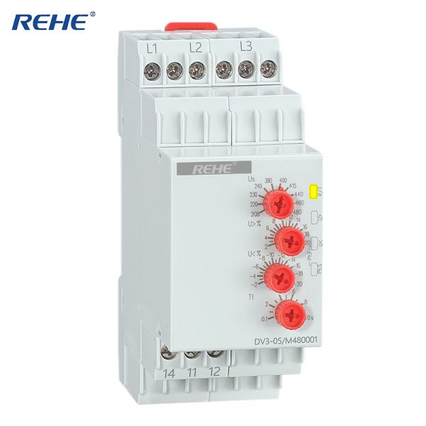 DV3-05 China Manufacturer Din rail mounting Adjustable Monitoring Voltage Protecter