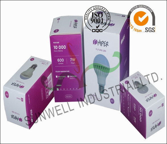 Embossed Printing Electronic Product Packaging Design Light Boxes Spot UV Coating