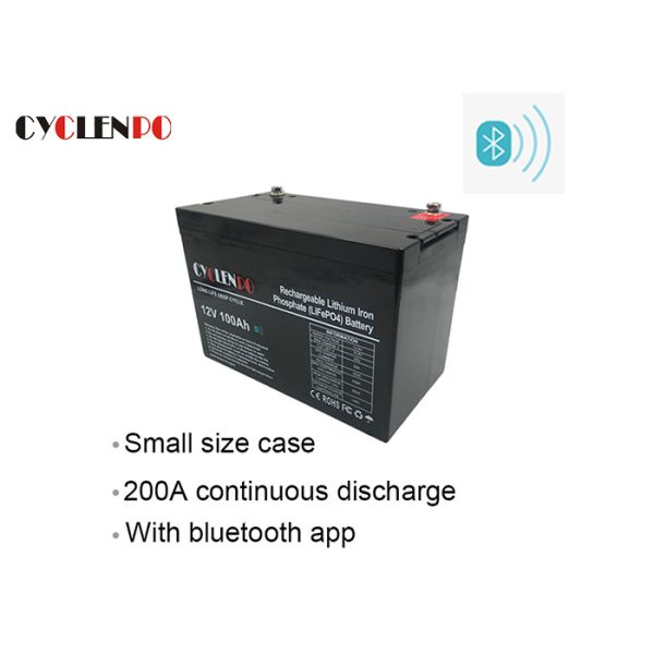 Lightweight RV Bluetooth Lithium Battery Fast Charge / Discharge With Bluetooth APP