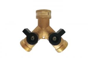 China Forging Brass Three Way Valve Tap Female x Two Male Thread Connect on sale