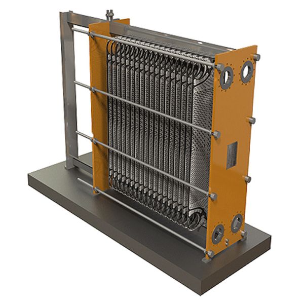 Supply high quality SF series blue color steel carbon frame gasket HRSB industry plate heat exchanger for Heating