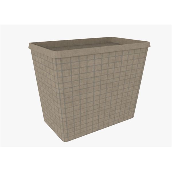 HESCO Flood Barrier / Defensive Barrier With Green Color Geotextile Fabric For Sale