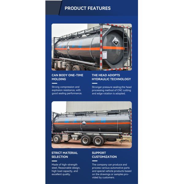 30ft Carbon Steel ISO Tank Container Fuel Gasoline Oil Tank Heavy Storage Tank Container