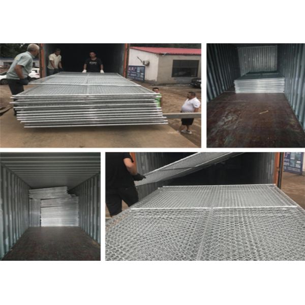 High Strength Security Galvanized Chain Link Mesh Fencing Heavy Duty 6FTx10FT