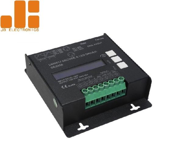 Cheap Constant Voltage DMX512 LED Dimmer Controller With PWM Signal Max 10A*4CH for sale