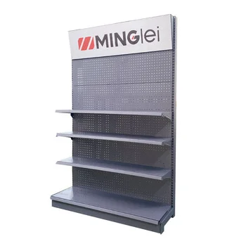 Customized Store Display Shelves 4 Layers Heavy Duty Supermarket Shelves