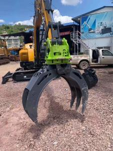 China ZHONGHE Rotary Hydraulic Grabs For Excavators , Practical Excavator Timber Grab on sale