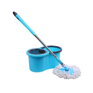 Quality Chenille Water Absorbent Rotating Mop And Bucket Handle Length 125cm wholesale